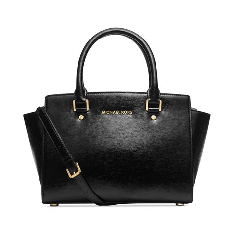 michael kors black medium selma satchel|Michael Kors selma medium price.